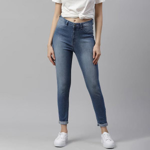 Women Blue Super Skinny High rise Light Fade Jeans